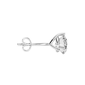 1 1/4 Carat Lab Grown Diamond Martini Stud Earrings In 14K White Gold