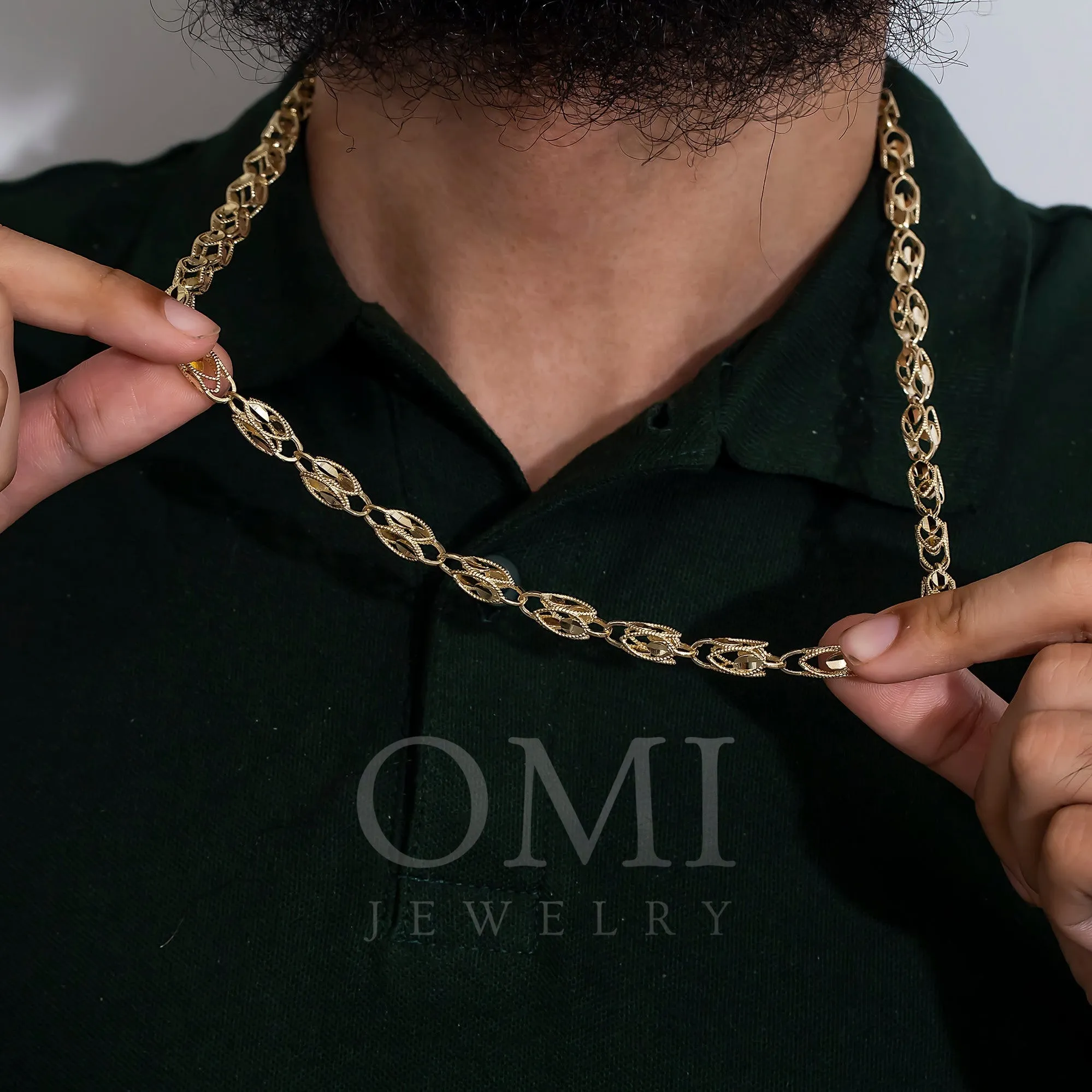 14K GOLD 6.31MM TURKISH LINK CHAIN