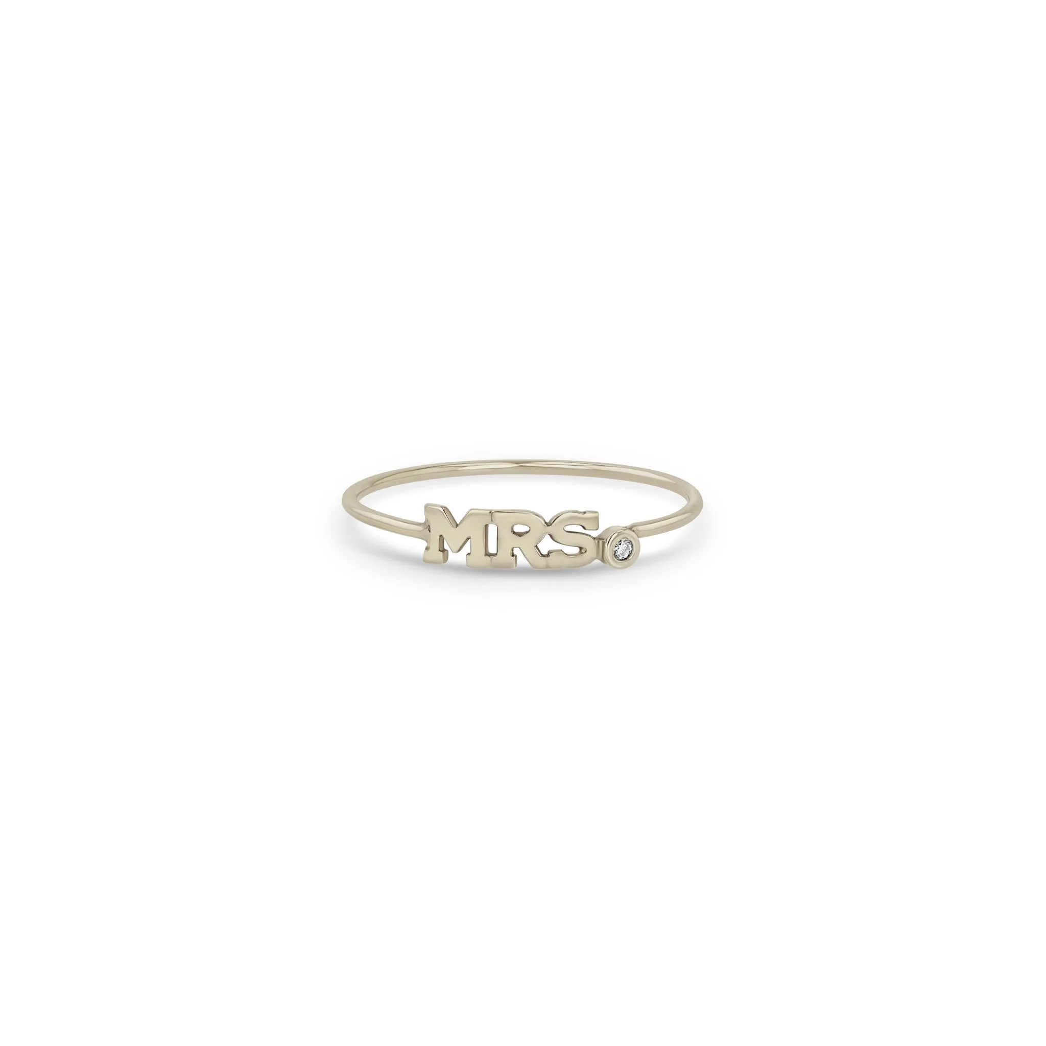 14k Itty Bitty MRS with Diamond Ring