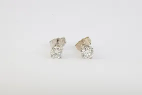 14k White Gold 0.50tcw Diamond Stud Earrings (0.86g.)