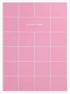 18 Month Planner - Pink