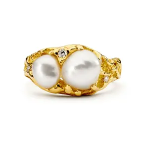 18ct Yellow Gold Australian South Sea Pearl Ring