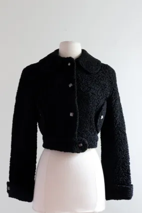 1960's Persian Lamb Cropped Jacket