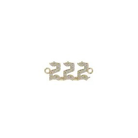 222 Angel Number Pave Bracelet