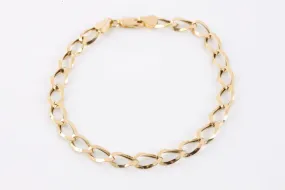 7.75" 18k Yellow Gold Chain Bracelet (3.90g.)