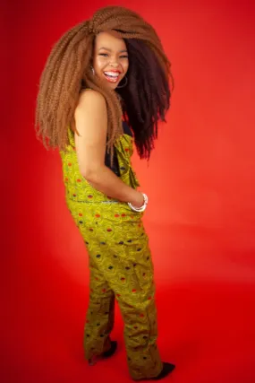 African Dungarees in Yellow Optical