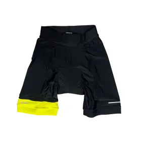 Astrolabio men's cycling shorts with pad reinforcement K37Z 72S black yellow 