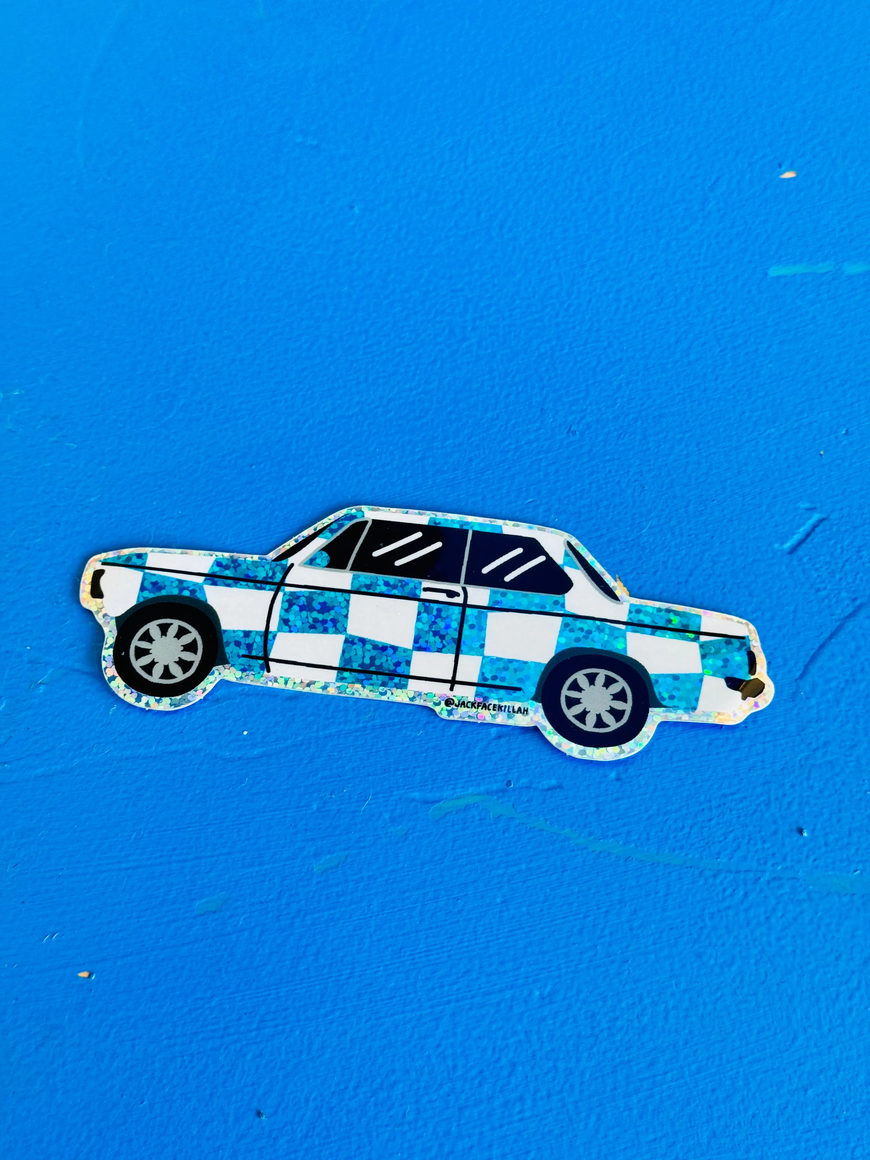 Blue BMW Sticker