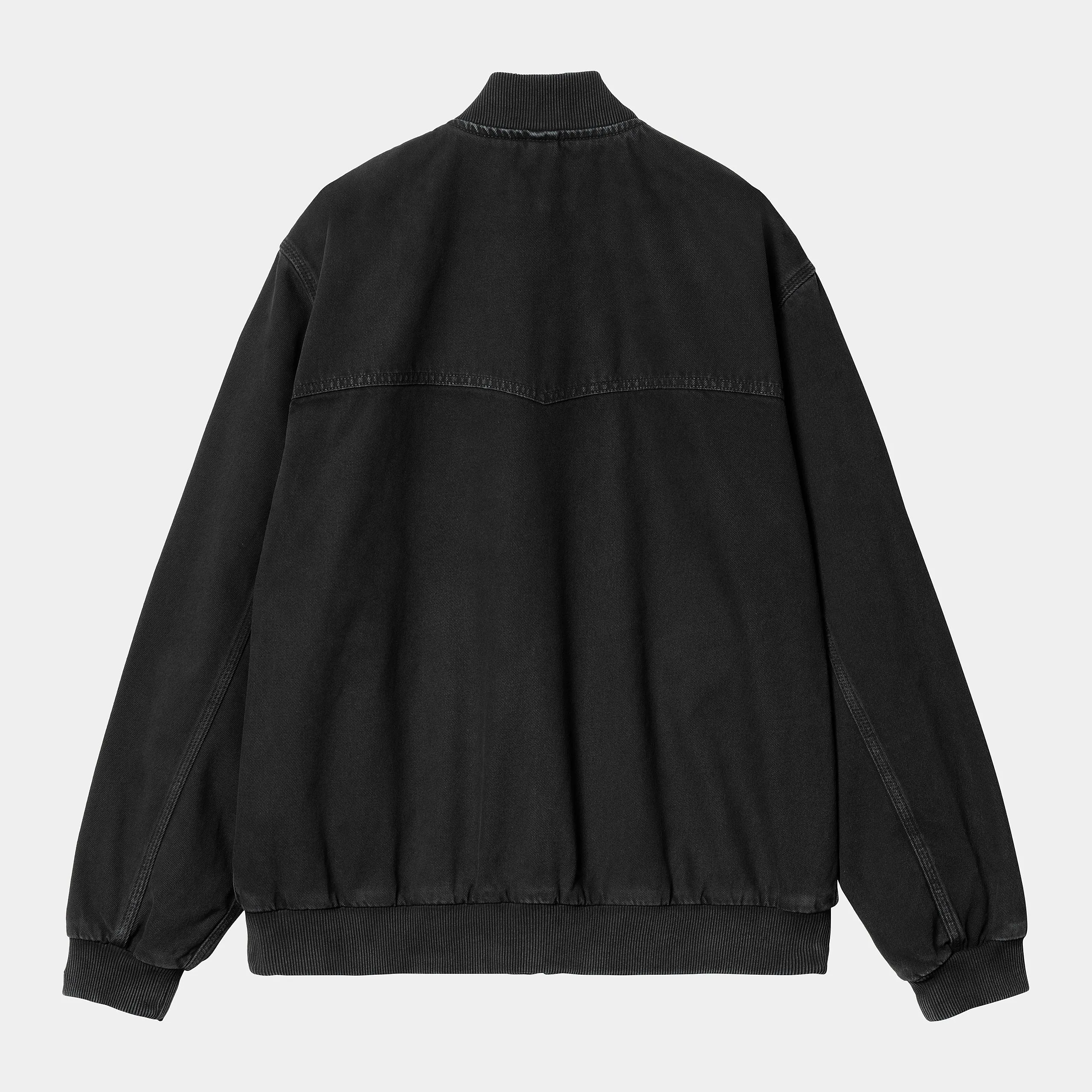 Carhartt WIP - Santa Fe Bomber Jacket - Black (Stone Dyed)