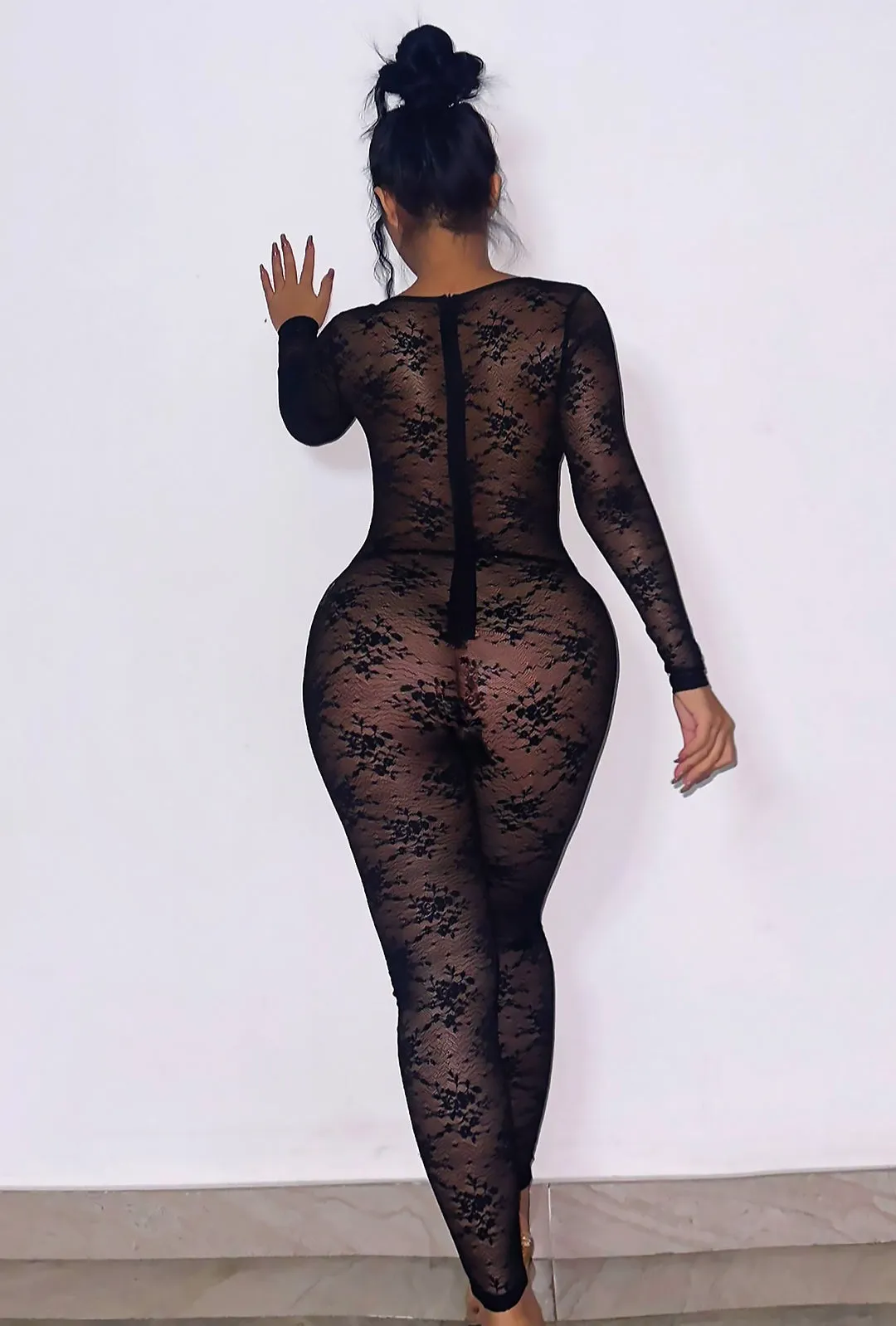 CATY - LACE SKIN BODYSUIT