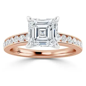 Eva - 18ct Rose Gold - Asscher