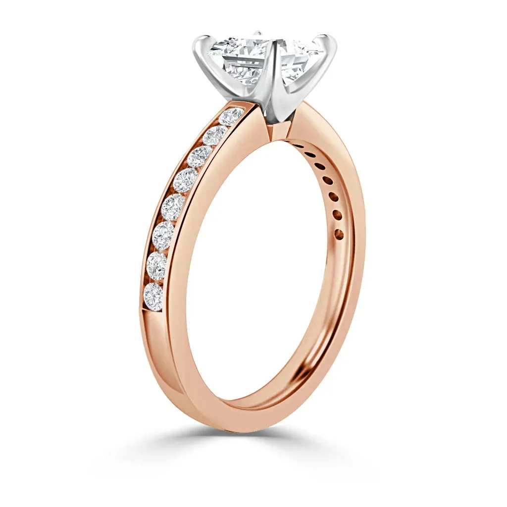 Eva - 18ct Rose Gold - Asscher