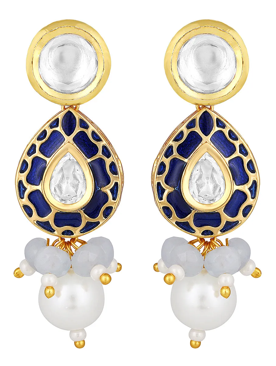 Gold Plated Kundan Earrings