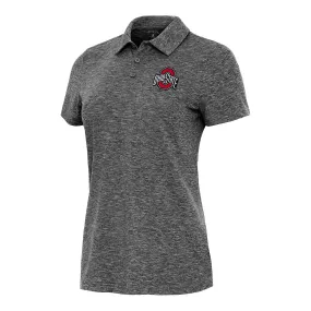 Ladies Ohio State Buckeyes Matter Heather Black Polo