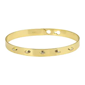 Marquise Gold Bangle