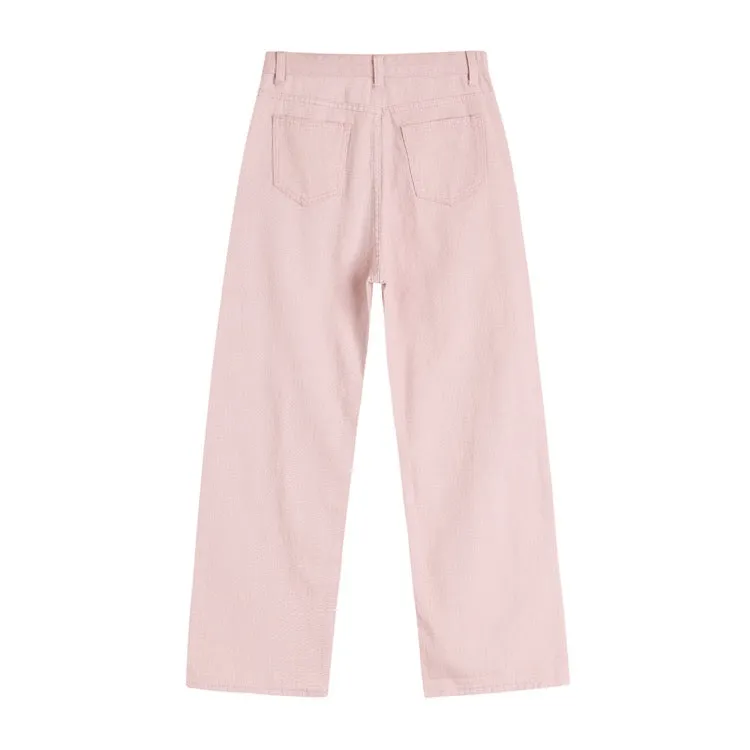 Pink Denim Pants