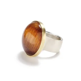 Ring with Rutilated Quartz