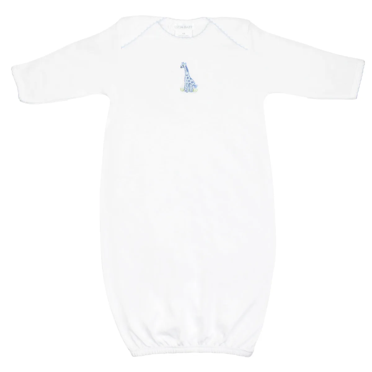 Safari Lightblue Gown | Baby Boy