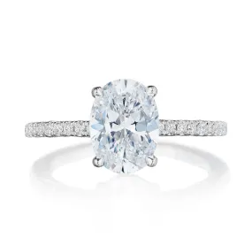 Tacori Dantela Oval Solitaire Engagement Ring