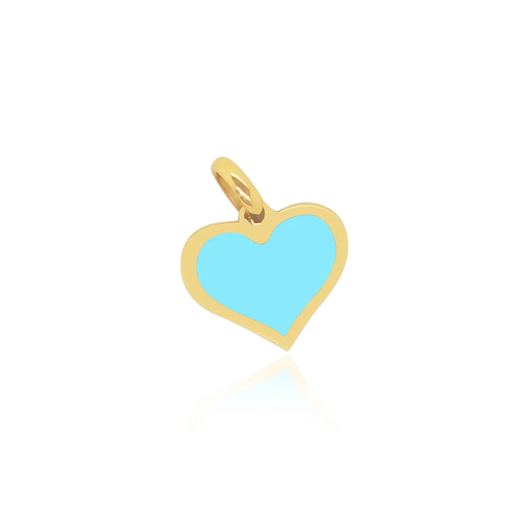 Turquoise Heart Charm